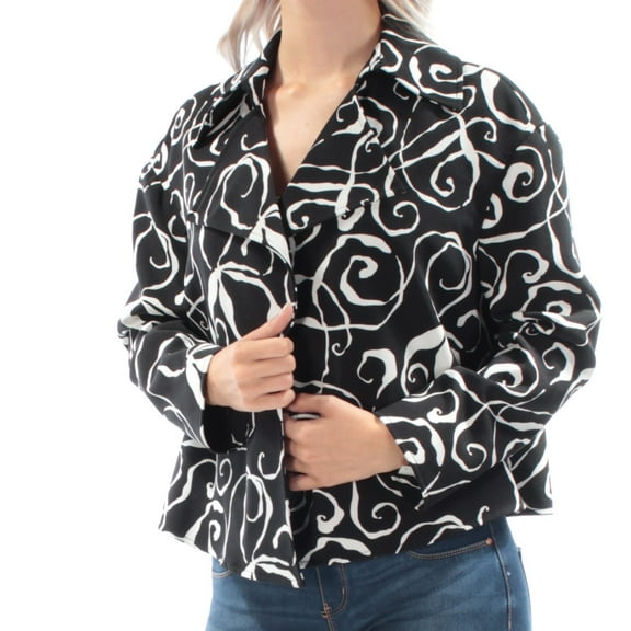 ANNE KLEIN $149 Womens New 1348 Black Blazer Wear To Work Jacket 6 B B