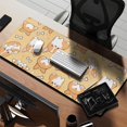 thumbnail image 2 of Long Mouse Pads for Desk,Corgi Dog and Footprints Desk Mats on Top Of Desks, Desk Mouse Pad Extra Large with 3mm Non-Slip Base and Stitched Edge for Gaming,Office,Work,Home 35.4"x15.7", 2 of 6