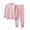 Pink, variant on CYRBOKO Thermal Sets for Girls, Underwear Elastic Waist Long Sleeve Cotton Loungewear Sets Beige Size 14-16 T
