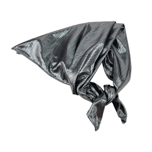 Yauxim Scarf Hair Scarf Club Bandana Head Wrap Blingbling Silver Futurists for Adults Creative Headwear