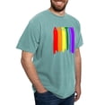 thumbnail image 4 of CafePress - Austin Gay Pride Rainbow Cityscape T Shirt - Mens Comfort Colors Shirt, 4 of 5