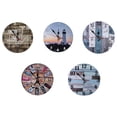 thumbnail image 4 of Britimes Reloj De Pared Redondo Elegante Reloj De Pared Redondo Vintage Reloj De Pared Vintage Sin Tictac Reloj De Pared Colgante Vintage Granja Reloj De Pared Decoración Del Hogar Para Sala De Estar Monstrate HA026951-05, 4 of 6