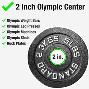 Steel Olympic Plates - 2.5lb Pair