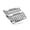 Silver, variant on Matchwaves Grease Gate Blocker for Blackstone Griddle, Mesh Screen for Blocking Food from Falling into Rear Grease Catcher, Upgraded Movable Two-Sided Guard, Silver, 1 Pack