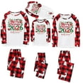 thumbnail image 6 of Censtreet Christmas Family Matching Pajamas Printed Long Sleeve Top Pant Pj Set Festival Party Sleepwear, 6 of 8