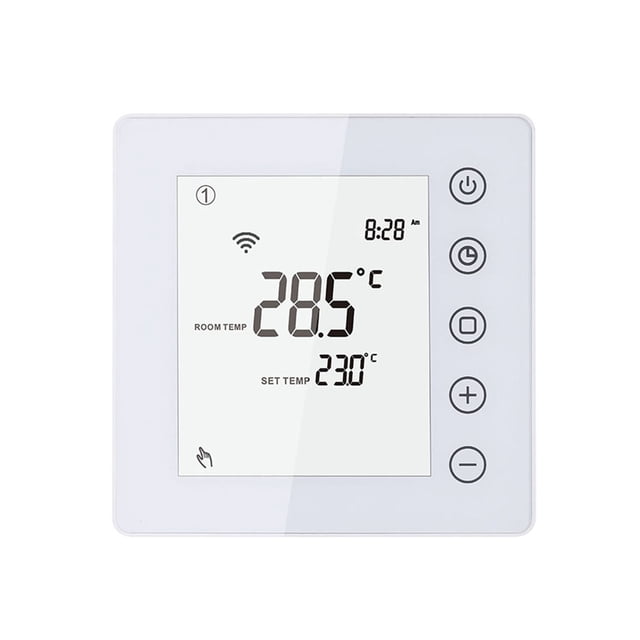 TFixol 16A Electric Heating Thermostat SmartLife APP Control WiFi Heating Room Thermostat LCD Touchscreen Digital Smart Temperature Controller Week Programmable Anti-freeze Energy Saving with External