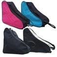 thumbnail image 4 of Roller Skate Bag Waterproof Skating Shoes Bag for Inline Skates Quad Skates Roller Skating Equipment Figure Skates for Children Black Pink, 4 of 7