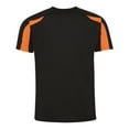 thumbnail image 3 of Just Cool Mens Contrast Cool Sports Plain T-Shirt, 3 of 3