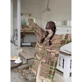 thumbnail image 4 of Chandail à Rayures à Col Rond pour Femmes, Cardigan Long Classique en Tricot, Manches Longues, Chandail Simple et Basique pour Dame, Tricot, 4 of 5