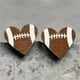 thumbnail image 4 of "Pendientes de béisbol con forma de corazón para atletas y entusiastas del deporte", 4 of 5