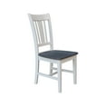 thumbnail image 4 of San Remo Solid Wood Splatback Chair in White and Heather Gray, 4 of 9