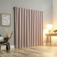 thumbnail image 2 of Sun Zero Aria 2-Piece 2-Pack Magnetic Closure Theater Grade 100% Blackout Back Tab Curtain Panel Pair, 52"X63", Blush, 2 of 10