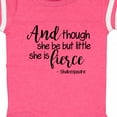 thumbnail image 4 of Inktastic Though She Be but Little She is Fierce Quote Shakespeare Girls Baby Bodysuit, 4 of 5