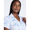 thumbnail image 5 of Joyspun Women's Dreamy Soft Collection Notch Collar Top and Shorts Pajama Set, 2-Piece, Sizes XS-3X, 5 of 7