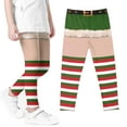 thumbnail image 6 of MKOSPLRT Christmas Legging for Kids Girls Striped Leggings Birthday Stretchy Tights Pants High Waist Cute Yoga Sport Leggings 3-8Y, 6 of 6