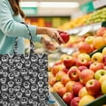 thumbnail image 6 of Boho Gothic Skull Tote Bag – Day of the Dead Floral Mandala Skeleton Art – Vintage Mexican-Inspired Canvas Bag for Halloween, Festival & Everyday Style, 6 of 7
