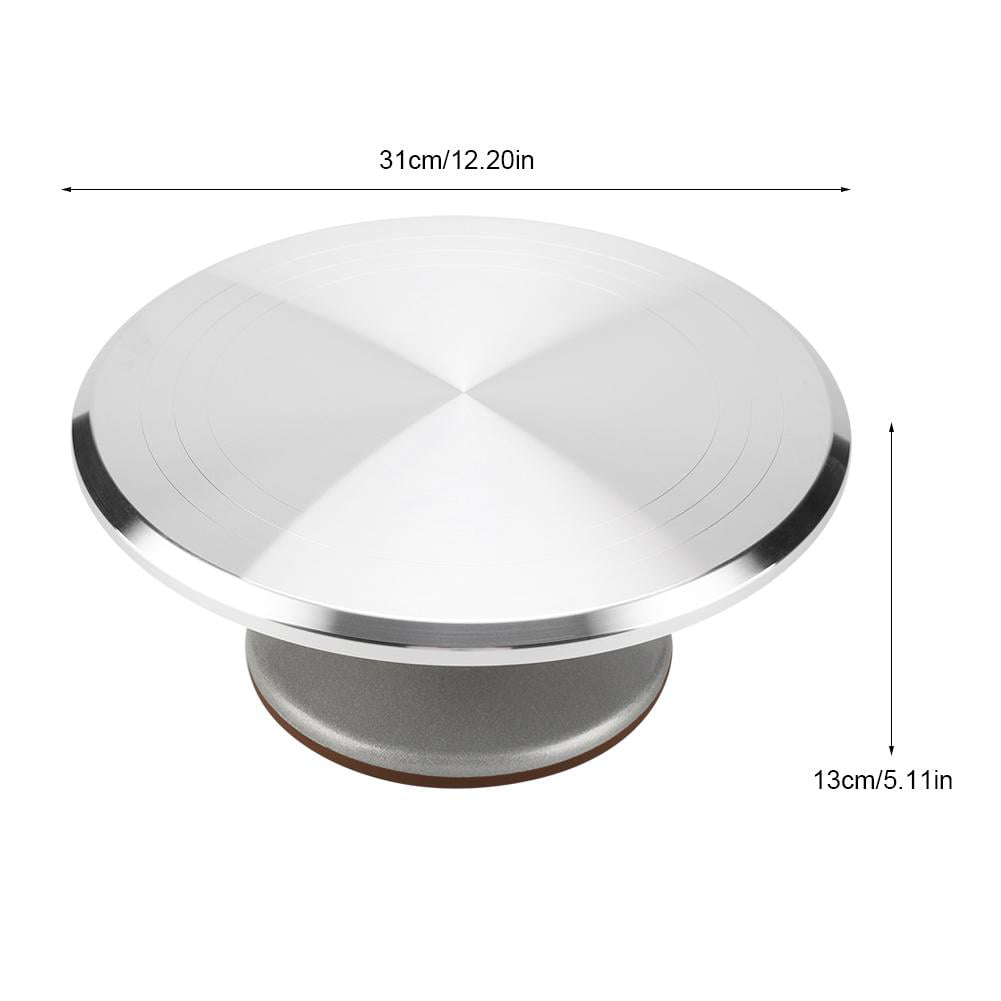 12 Inch Cake Making Turntable Stainless Steel Rotating Decorating Platform Stand 