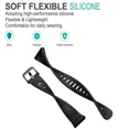 thumbnail image 4 of Soft Silicone Sport Band Strap for Huawei Band 6 Smart Wristband Bracelet Replacement Strap for Huawei Watchband 6 Honor Band 6 13 Chicha Tangerine For Huawei Band 6, 4 of 6