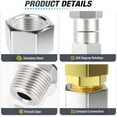 thumbnail image 4 of 2Pcs Pressure Washer Swivel, 3/8 Inch NPT Male Thread Fitting, Stainless Steel, Kink Free To Hose Fitting, 4 of 7