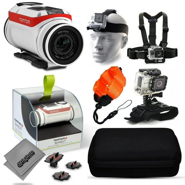 Toevoeging Partina City Yoghurt TomTom Bandit 4K Action Camera with Headstrap + Chest Harness Mount +  Floaty Strap + Wrist Glove Strap + Premium Case - Walmart.com
