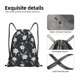 thumbnail image 4 of Fotbe Lilies Flowers Bolsa Mochila con Cordón Estampada, Bolsa de Gimnasio Deportiva, Bolsa Cinch, Bolsa con Cordón para Hombres y Mujeres-Medium, 4 of 6