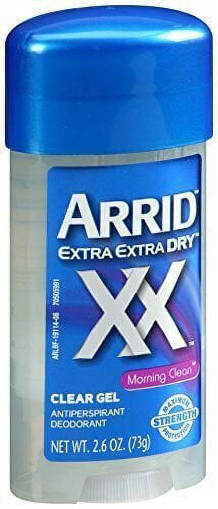 Arrid Extra Dry Antiperspirant and Deodorant Clear Gel Morning Clean 2.6 Oz. (Pack of 3)
