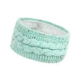 thumbnail image 3 of Milageto Knitted Headband Ear Warmer Headwrap Hair Accessories for Adults Girls Women Light Green, 3 of 8