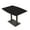 Black Cypress w/Matte Black Base, variant on 60" Small Boat Bistro Height Table Double Metal Base Bar Table