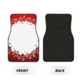 thumbnail image 2 of Lsque Winter Christmas Snowflake Print 4-Piece Floor Mats, Heavy-Duty Rubber Liners, Anti-Slip Design, All-Season Automotive Protection, Vehicles, Cars, Trucks, and SUVs, 2 of 7