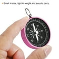 thumbnail image 4 of Uxcell Pocket Compass Survival Sports Navigation Compass with Key Ring Pink, 4 of 6