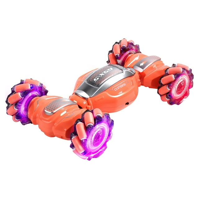 Coche teledirigido con control remoto de 2,4 GHz, con gestos, para acrobacias, derrapes y escalada, ideal para niños y niñas, regalos de cumpleaños y Navidad.
