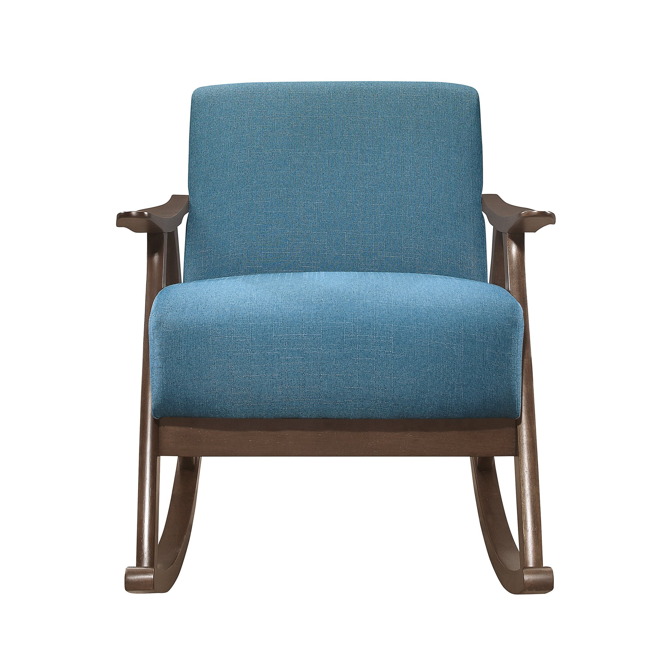 OakvillePark Hamilton Fabric Upholstered Rocking Chair, Blue