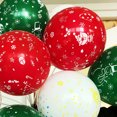 thumbnail image 2 of Globo navideño de látex de 12 pulgadas de grosor con estampado de tinta verde, muñeco de nieve, Papá Noel, trineo, decoración para fiesta infantil de Año Nuevo, 2 of 4