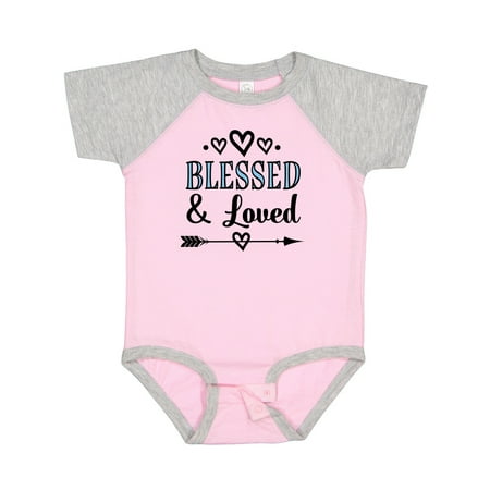 

Inktastic Blessed and Loved Gift Baby Boy or Baby Girl Bodysuit