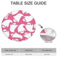 thumbnail image 6 of Halloween Cute Ghosts on Pink Pattern Round Fitted Tablecloth with Elastic Edge,Dining Table Cover Waterproof,Outdoor Round Tablecloth for Camping,Dining,Indoor and Outdoor, 6 of 7