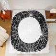 thumbnail image 5 of Manfei Spider Web Twin Sheet Sets, Happy Halloween Twin Fitted Sheet for Boys Girls, Black and White Flat Sheet, Microfiber Bedroom Decor 3-Piece, 5 of 7