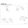 thumbnail image 2 of Grifo de ducha Kingston Brass KB245KLSO, bronce frotado con aceite, 2 of 2