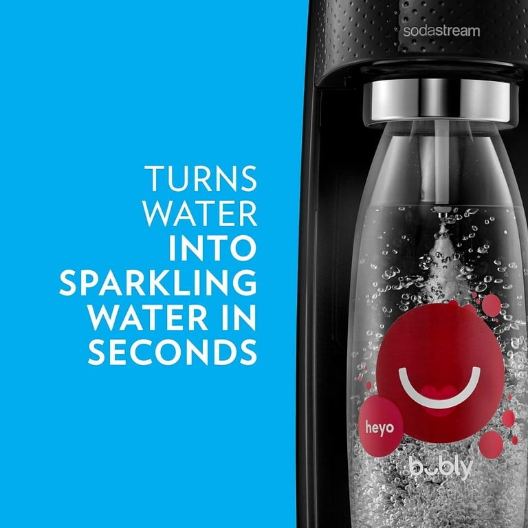 SodaStream Fizzi Sparkling Water Maker - Black - With CO2 and Red SodaStream Fizzi Sparkling Water Maker - Black - With CO2 and Red