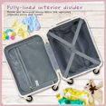 thumbnail image 3 of Juego de equipaje Coolife Kid's Hardside Spinner de 5 piezas, 16 pulgadas, equipaje de mano, 3 of 7