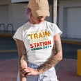 thumbnail image 2 of Could Be a Train Station Kinda Day, Railway Staff or Worker & Traveler, White T-Shirt, 2XL, 2 of 5