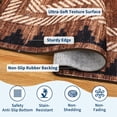 thumbnail image 3 of Washable Rugs 5x7 Geometric Bordered Solid Washable Rug – Modern Low Pile Non Shedding Carpet with TPR Non Slip Backing, Soft Neutral Floor Mat for Living Room, Bedroom & Nursery, 3 of 9