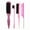Pink leopard print, variant on Bristle Slick Back Hair Brush for Sleek Ponytail Bun & Smoothing Baby Hairs, Flyaways, Edge Control - Backcombing & Teasing