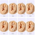 thumbnail image 5 of 5PCS Double Nose Hoop Ring 316L Conch Earring Helix Piercing Septum Nose Jewelry Surgical Steel Cartilage Earrings Nose Clicker Rings Rook Tragus Lobe Lip Piercing Jewelry 6 to 12 mm, 5 of 7