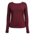 thumbnail image 1 of Playera Danskin Now para Mujer, Manga Larga Deportiva Lisa Vino Talla M, 1 of 4