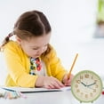 thumbnail image 6 of RFUGUG Bright & Fun Kids' Alarm Clock, Simple Desk Clock for Children - Green, Non-Ticking, Easy-to-Use, Early Learning Aid - Ideal for Bedrooms & Dorms, 6 of 7