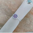 thumbnail image 3 of Natural Alexandrite Ring, 925 Sterling Silver Ring Color Change Stone Ring, Round Cut Alexandrite Ring, Ring for Gift, 3 of 3