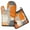 Orange and Grey, variant on Orange and Grey Abstract Art Artwork Kitchen Oven Mitt and Pot Holder Sets 2 Pcs for Baking, Cooking and Grilling, Heat Resistant Up To 392 °F