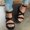 Black, variant on UTTOASFAY Sandals for Women Summer Fashion Women Buckle Flat Open Toe Slipper Sandals Beach Casual Shoes