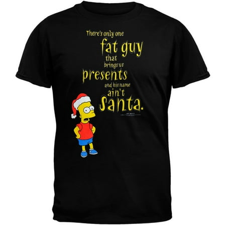 Simpsons - Fat Guy Santa T-Shirt