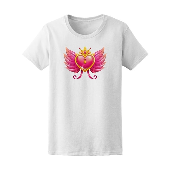 Fantasy Glossy Winged Heart Tee Women's -Image by Shutterstock